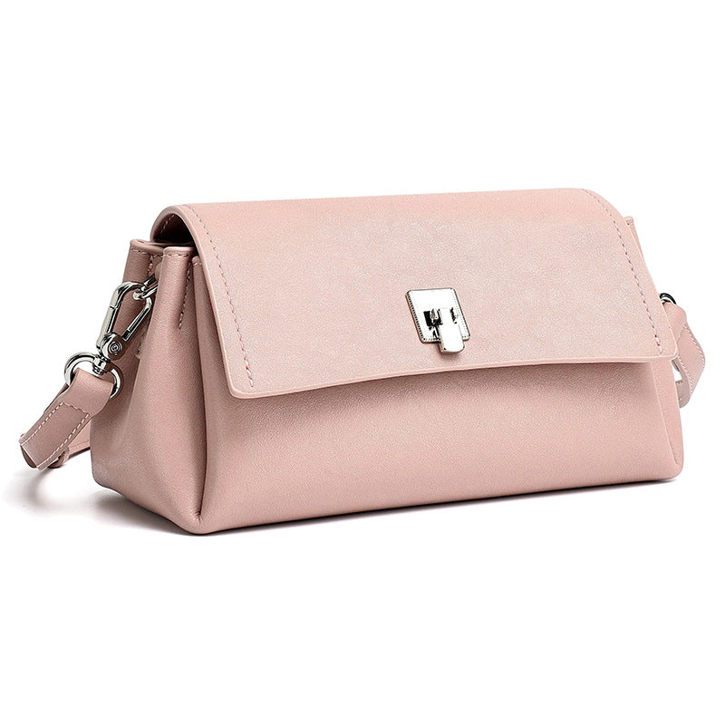 Featherlight Pebbled Genuine Leather Pillow Clutch Bag