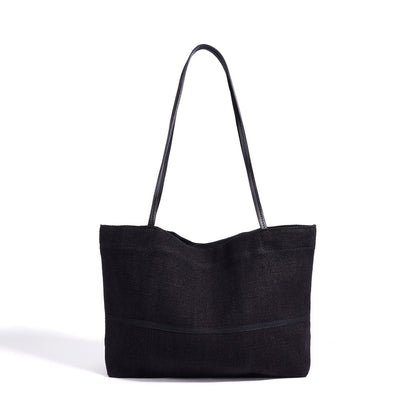 Minimalist Effortless Linen Tote Clutch Bag