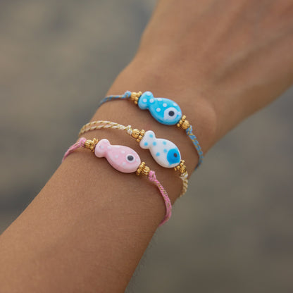 Whimsical Riviera Aquatic Dainty Charm Bracelet