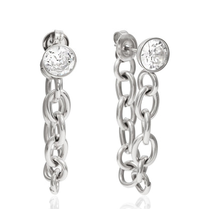 Modern Luxury Bold Cable Chain Statement Earrings