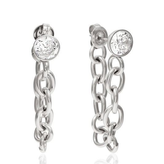 Modern Luxury Bold Cable Chain Statement Earrings