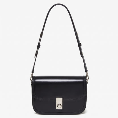 Borsa vintage a spalla e messenger in vera pelle liscia di vacchetta