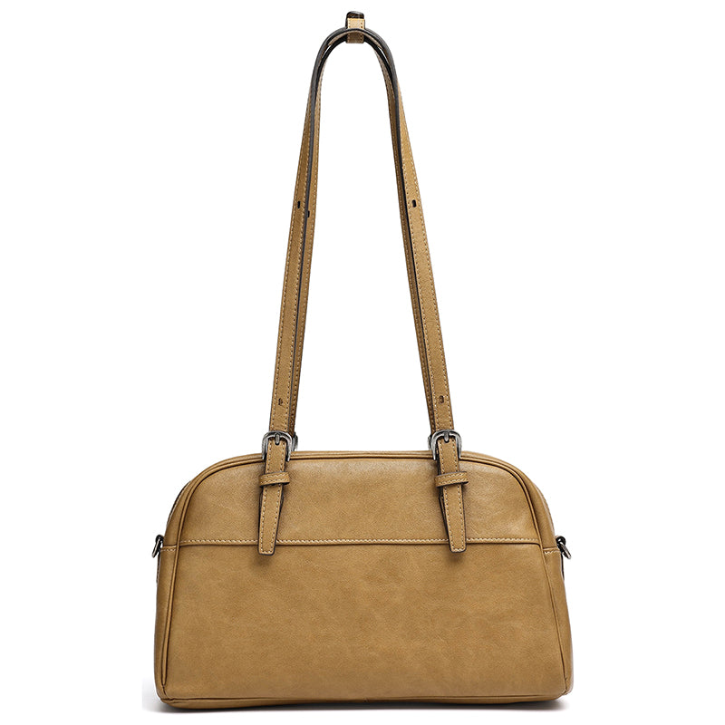 Mellow Rustic Genuine Leather Boston Clutch Bag