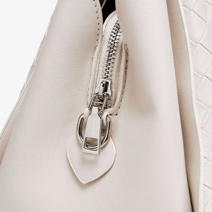 Timeless Braided Vegan Eco-Leather Clutch Tote Bag