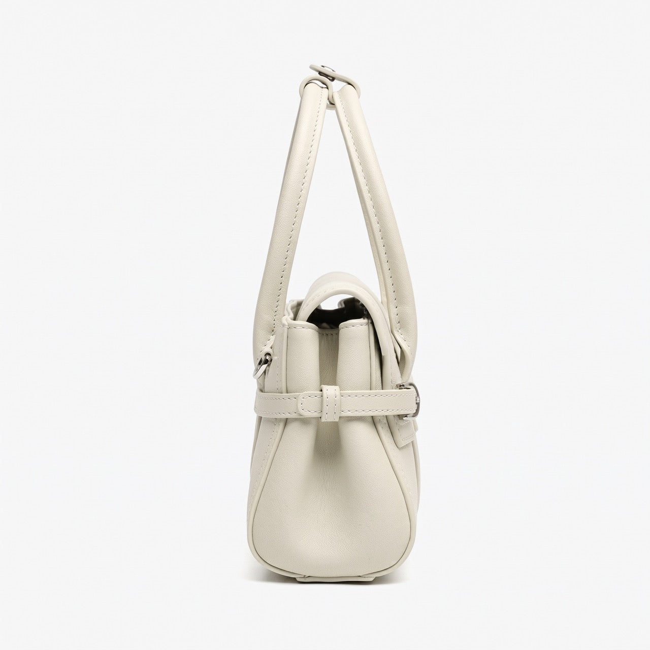 Sleek Genuine Leather Flap Satchel Clutch Bag
