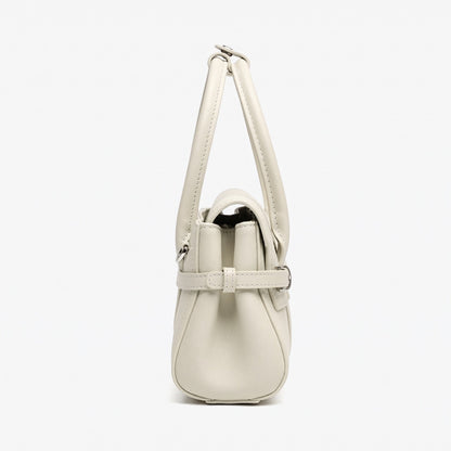 Sleek Genuine Leather Flap Satchel Clutch Bag