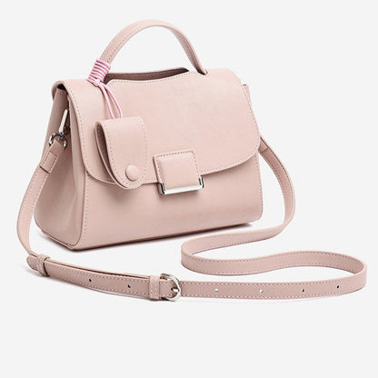 Chic Genuine Leather Square Flap Clutch Bag