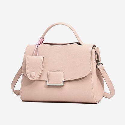 Chic Genuine Leather Square Flap Clutch Bag