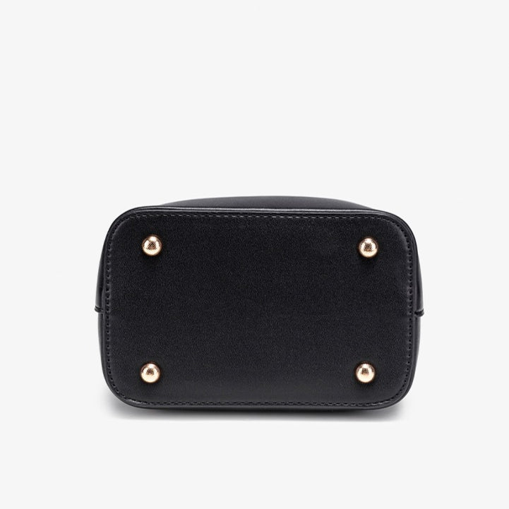 Vintage Vegan Eco-Leather Bucket Clutch Bag