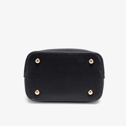 Vintage Vegan Eco-Leather Bucket Clutch Bag