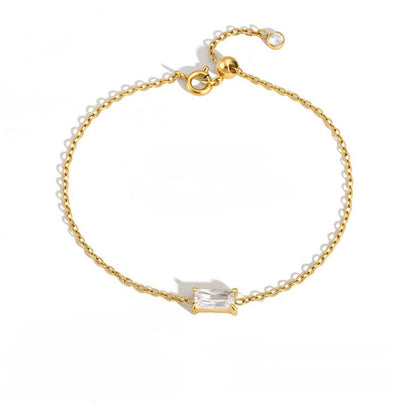 Minimalist Constellation Geometric Solitaire Layering Bracelet