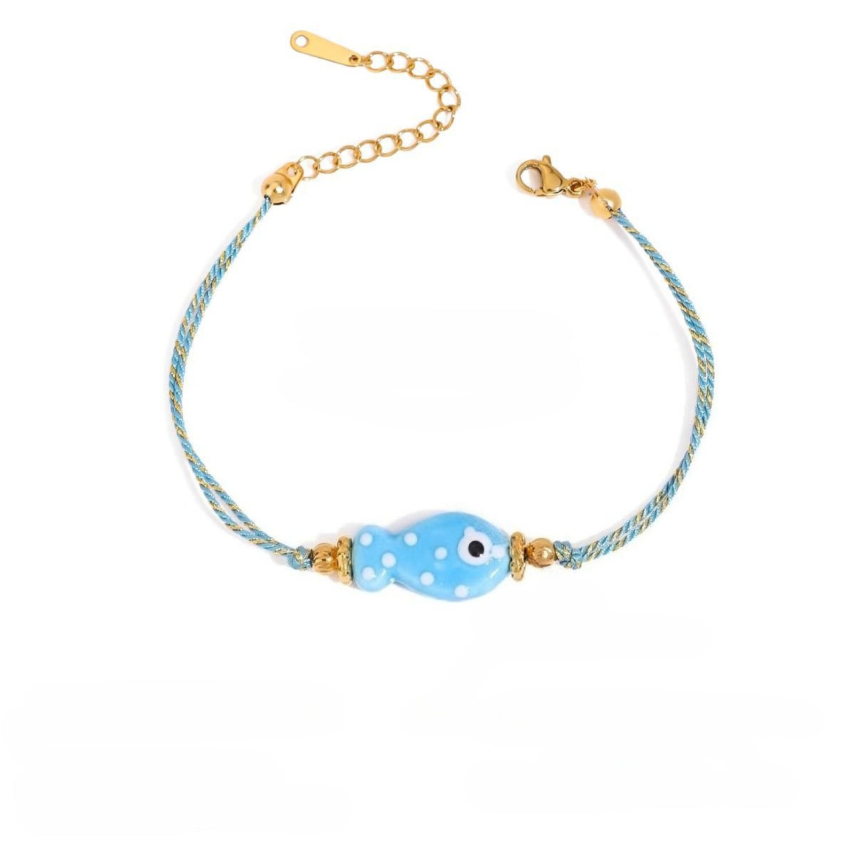 Whimsical Riviera Aquatic Dainty Charm Bracelet