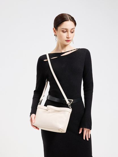 Sand Dune Mini Tote Genuine Leather Clutch Bag