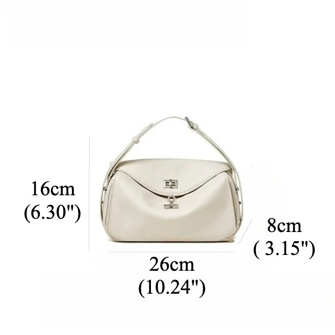 Silky Matte Genuine Leather Envelope Flap Clutch Bag
