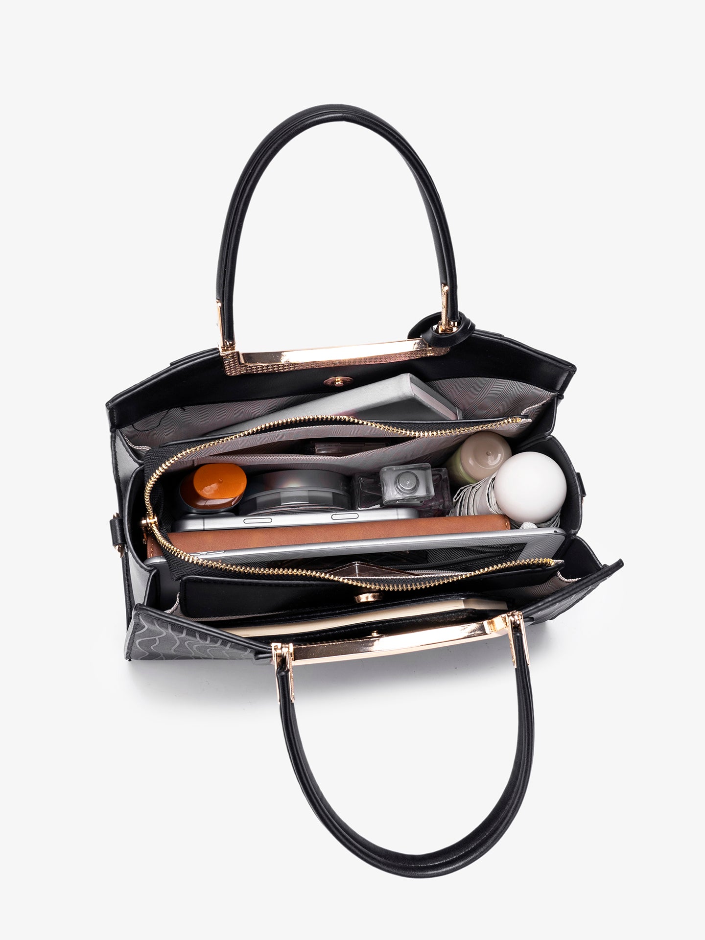 Vivid Wave Texture Vegan Eco-Leather Clutch Bag