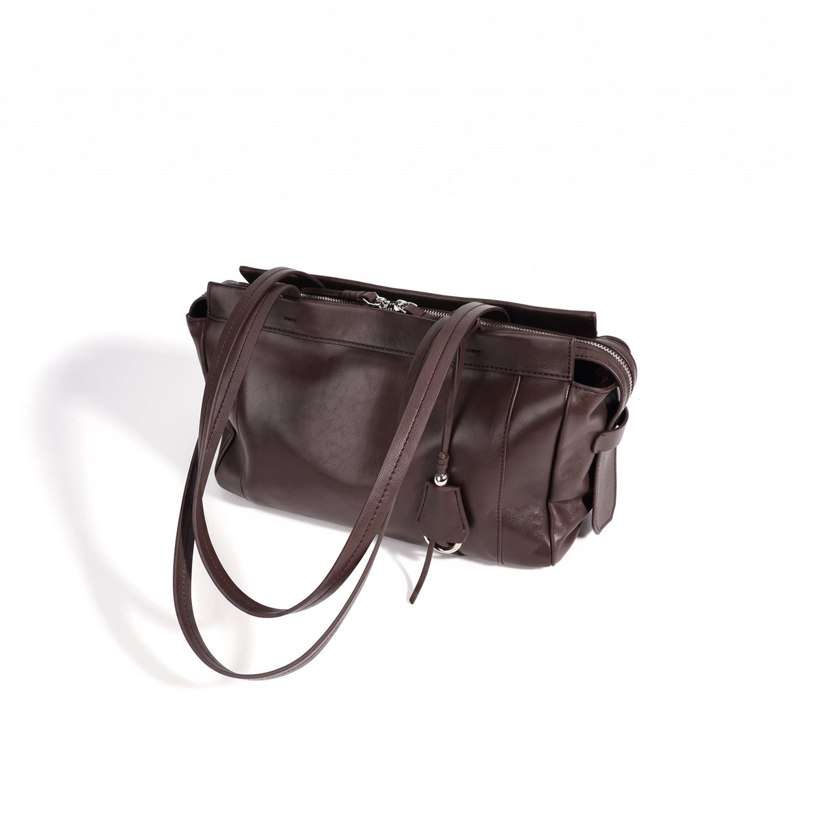 Zeitlose Clutch aus geschmeidigem Echtleder