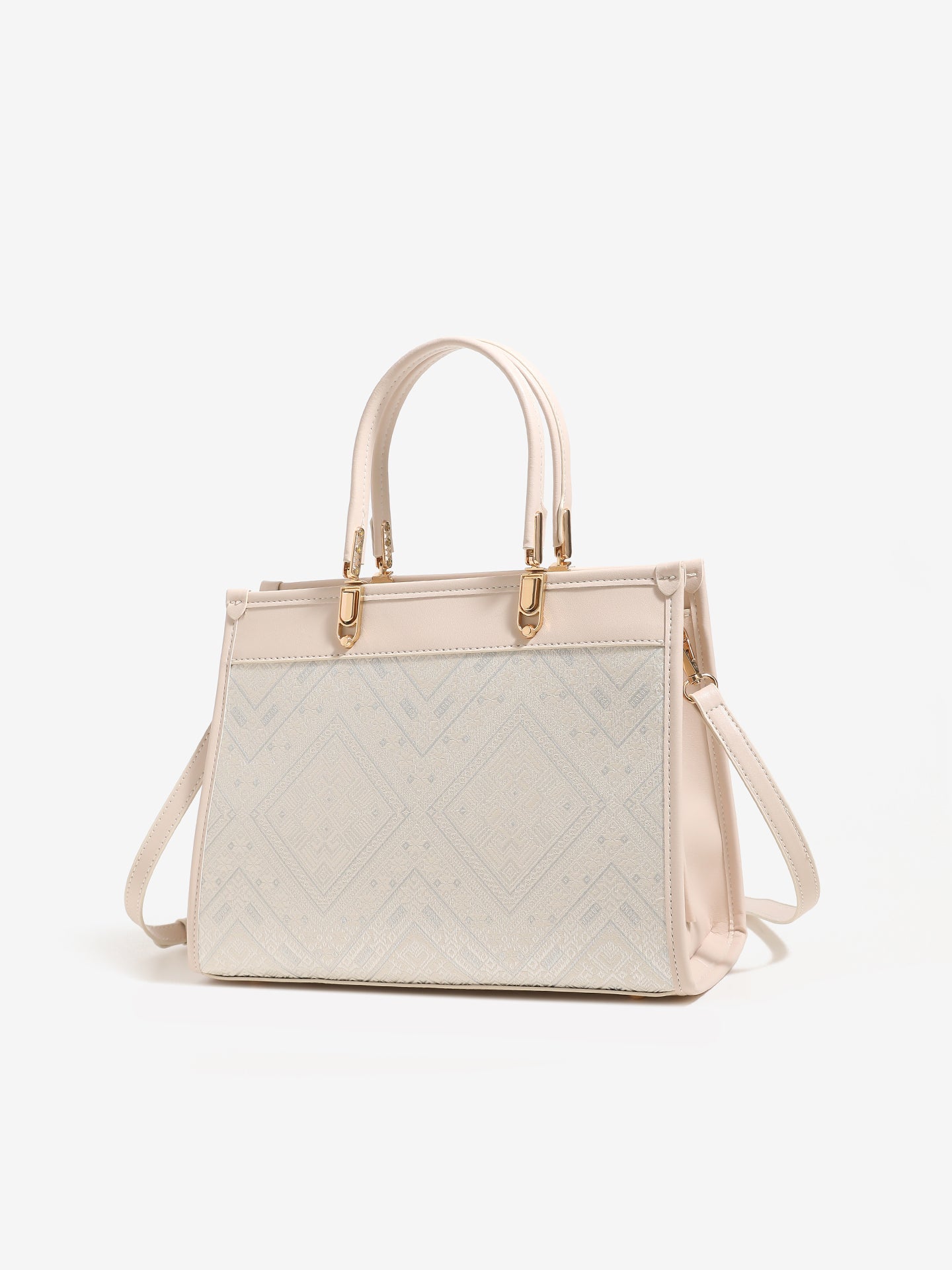 Exquisite Geometric Vegan Eco-Leather Clutch Bag