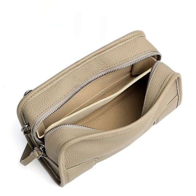 Chic Genuine Leather Boston Clutch Bag