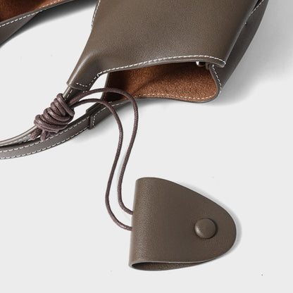 The Artisan Weave Genuine Leather Hobo Tote Bag with Detachable Strap