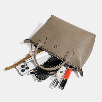 Heritage Genuine Leather Slouchy Clutch Dumpling Bag