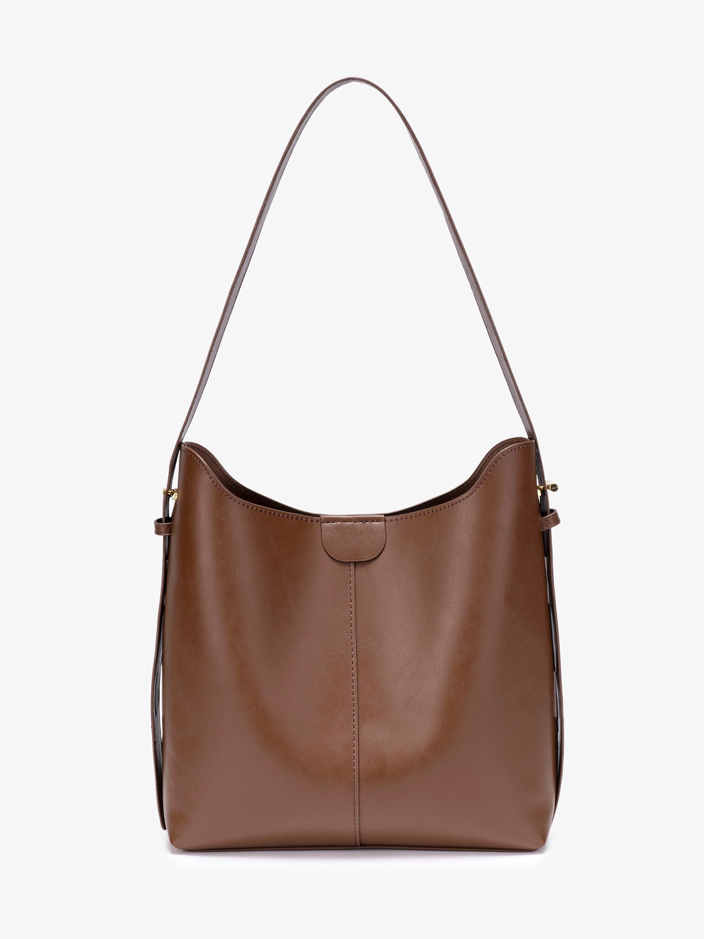 Classic Minimalist Vegan Eco-Leather Hobo Tote Clutch Bag