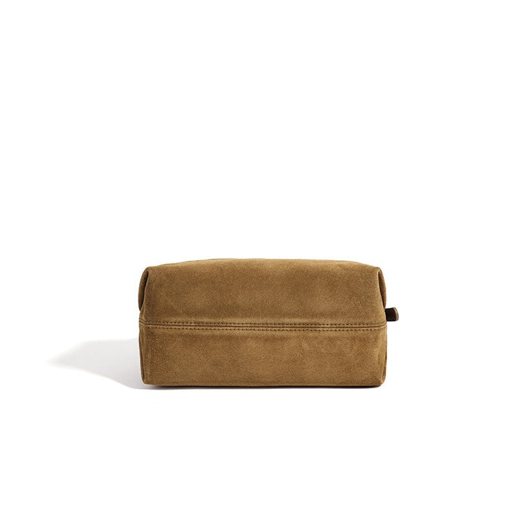 Vintage Suede Genuine Leather Clutch Bag