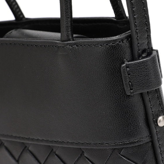 Artisan Woven Genuine Lambskin Leather Mini Clutch Bag