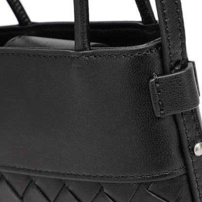 Artisan Woven Genuine Lambskin Leather Mini Clutch Bag