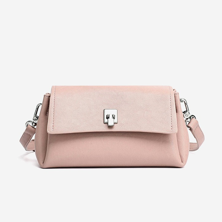 Featherlight Pebbled Genuine Leather Pillow Clutch Bag