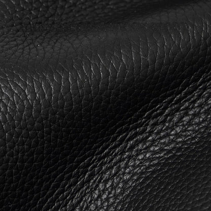 Sleek Pebbled Grain Texture Flap Genuine Leather Tote Clutch Bag