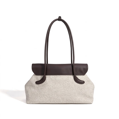 Mellow Canvas Spacious Flap Clutch Bag