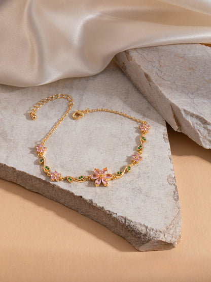 Flora Harmony Whimsical Luxury Charm Bracelet