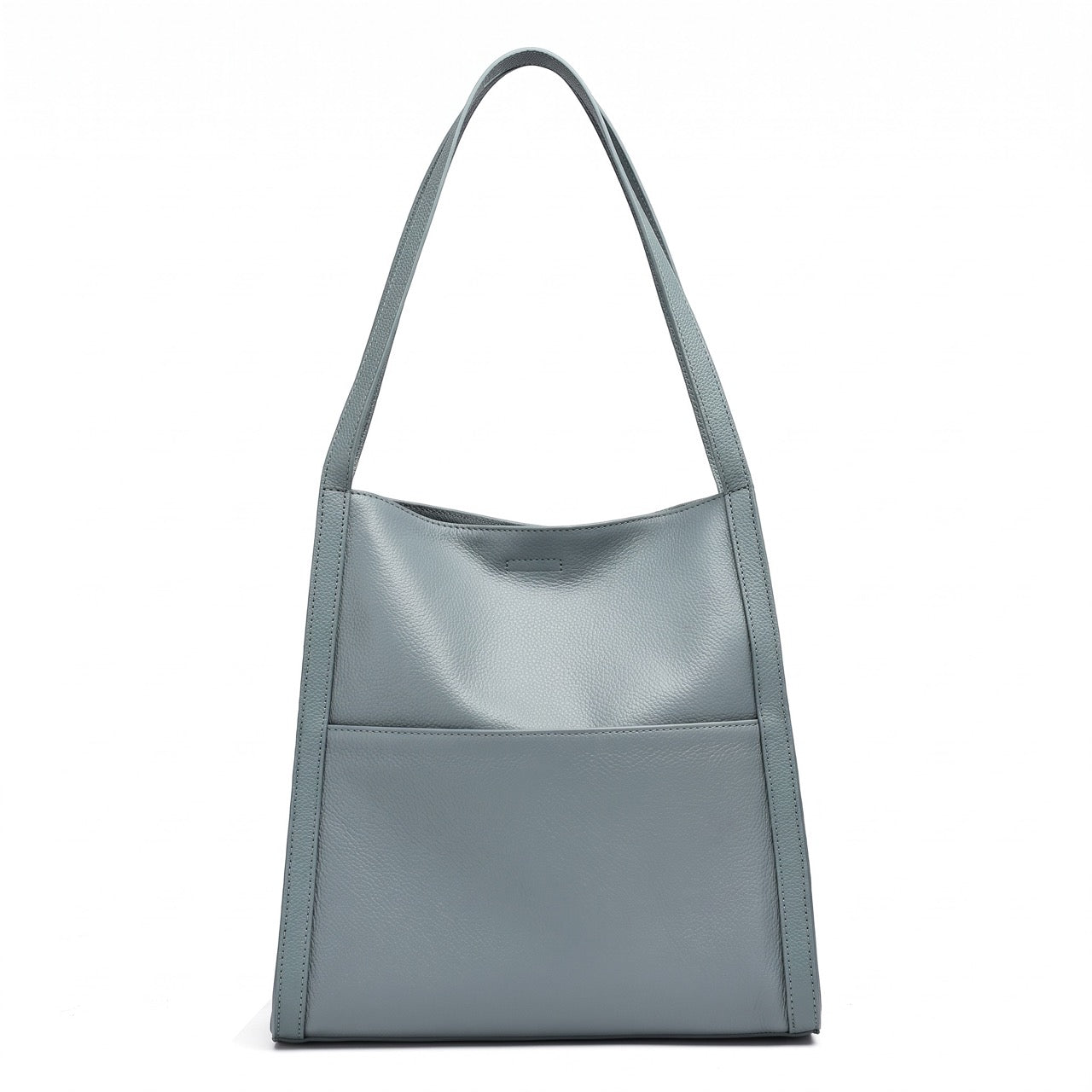 Supple Genuine Leather Spacious Tote Clutch Bag