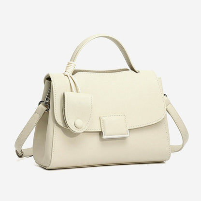 Chic Genuine Leather Square Flap Clutch Bag