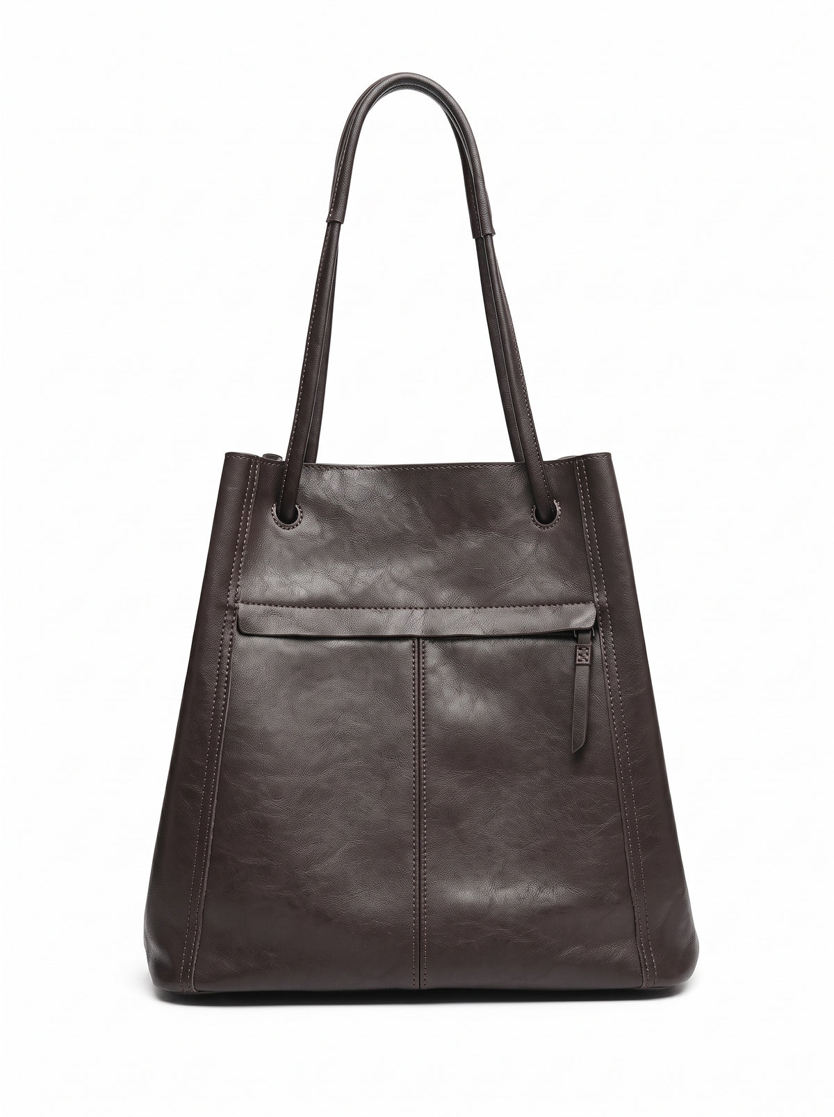 Artisanal Soft Genuine Leather Tote Clutch Bag