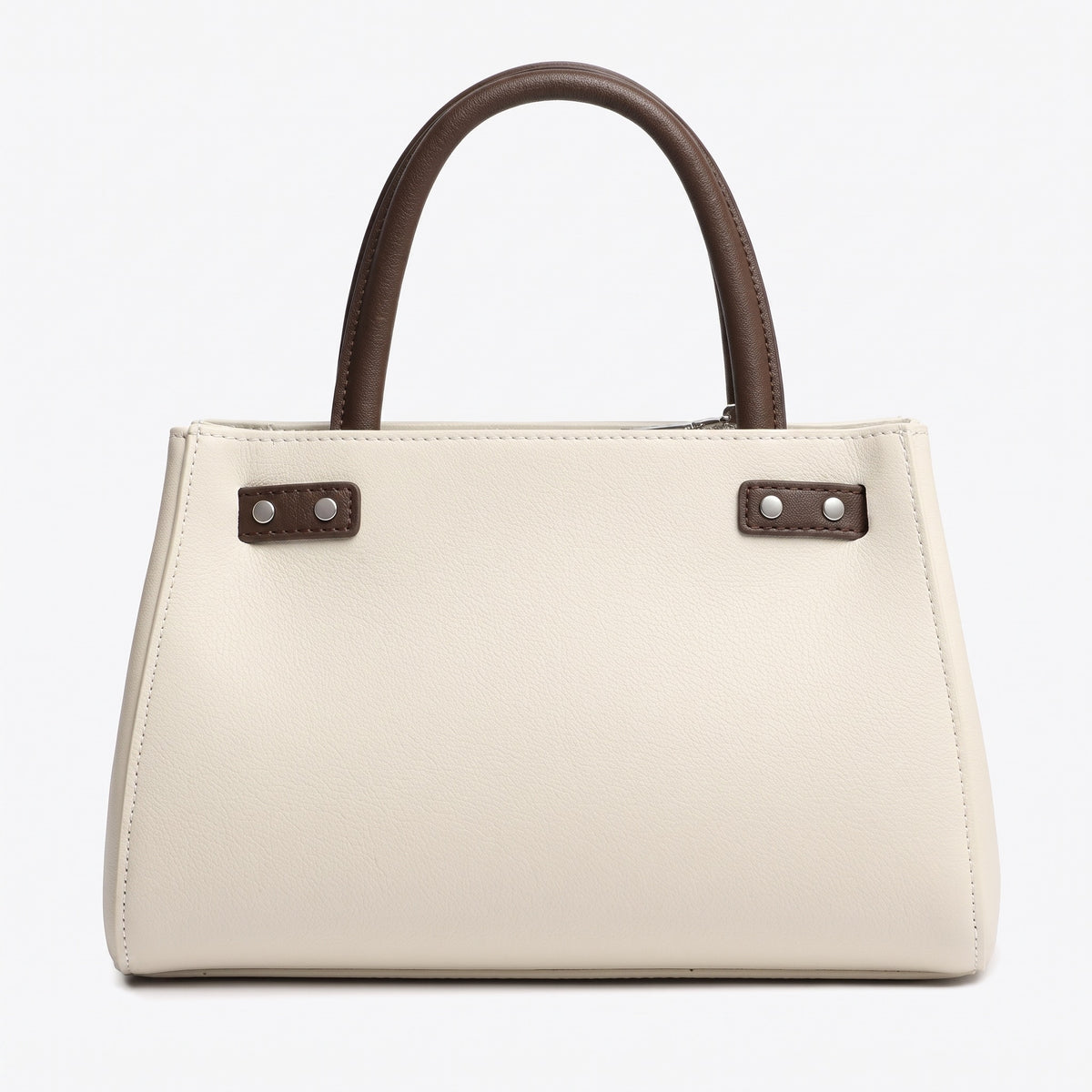 Elegante borsa Kelly a tracolla in vera pelle testurizzata
