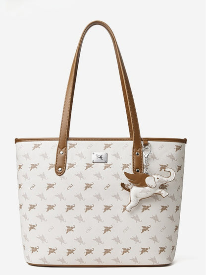Sac à main épaule fourre-tout monogramme vintage de luxe grand éléphant volant