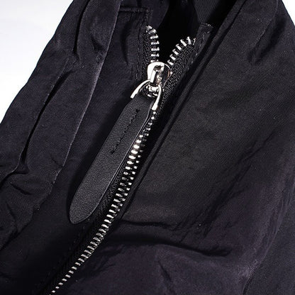 Minimalist Slouchy Nylon Shoulder Clutch Bag