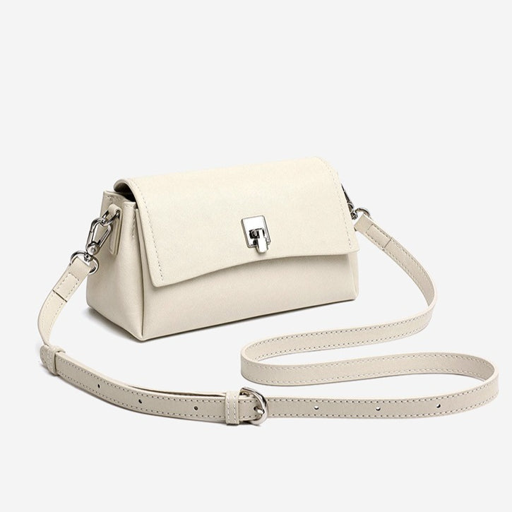 Featherlight Pebbled Genuine Leather Pillow Clutch Bag