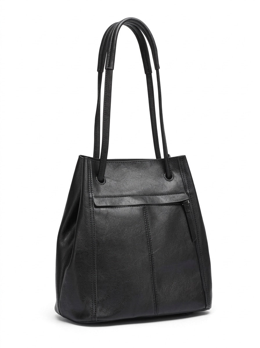 Artisanal Soft Genuine Leather Tote Clutch Bag