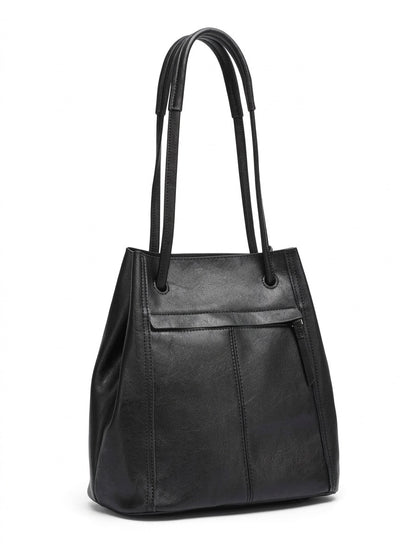 Artisanal Soft Genuine Leather Tote Clutch Bag