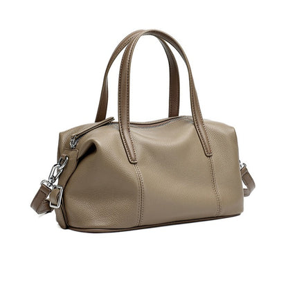 Supple Pebbled Texture Genuine Leather Pillow Clutch Bag