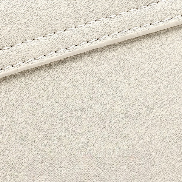 Featherlight Pebbled Genuine Leather Pillow Clutch Bag