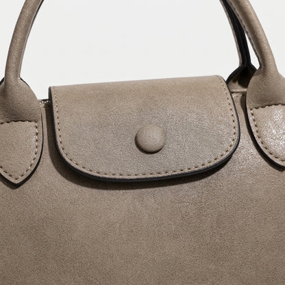 Heritage lässige Dumpling-Clutch aus echtem Leder