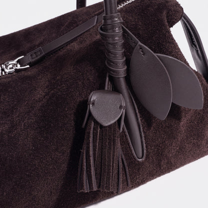 Schicke matte Baguette-Clutch aus echtem Leder