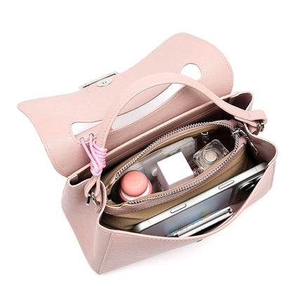 Chic Genuine Leather Square Flap Clutch Bag