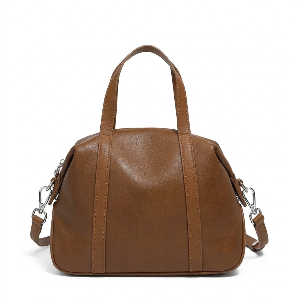 Women’s Genuine Leather Boston Pillow Bag