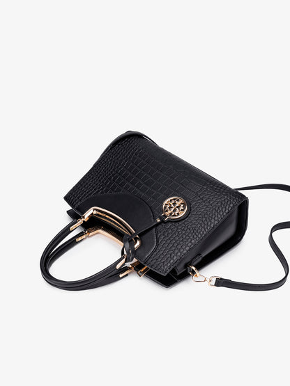 Classic Crocodile Pattern Vegan Eco-Leather Clutch Bag