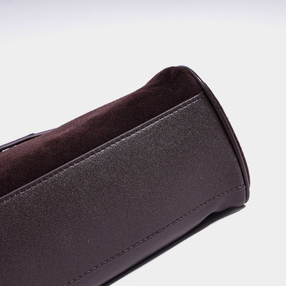 Retro Suede Genuine Leather Kelly Clutch Bag