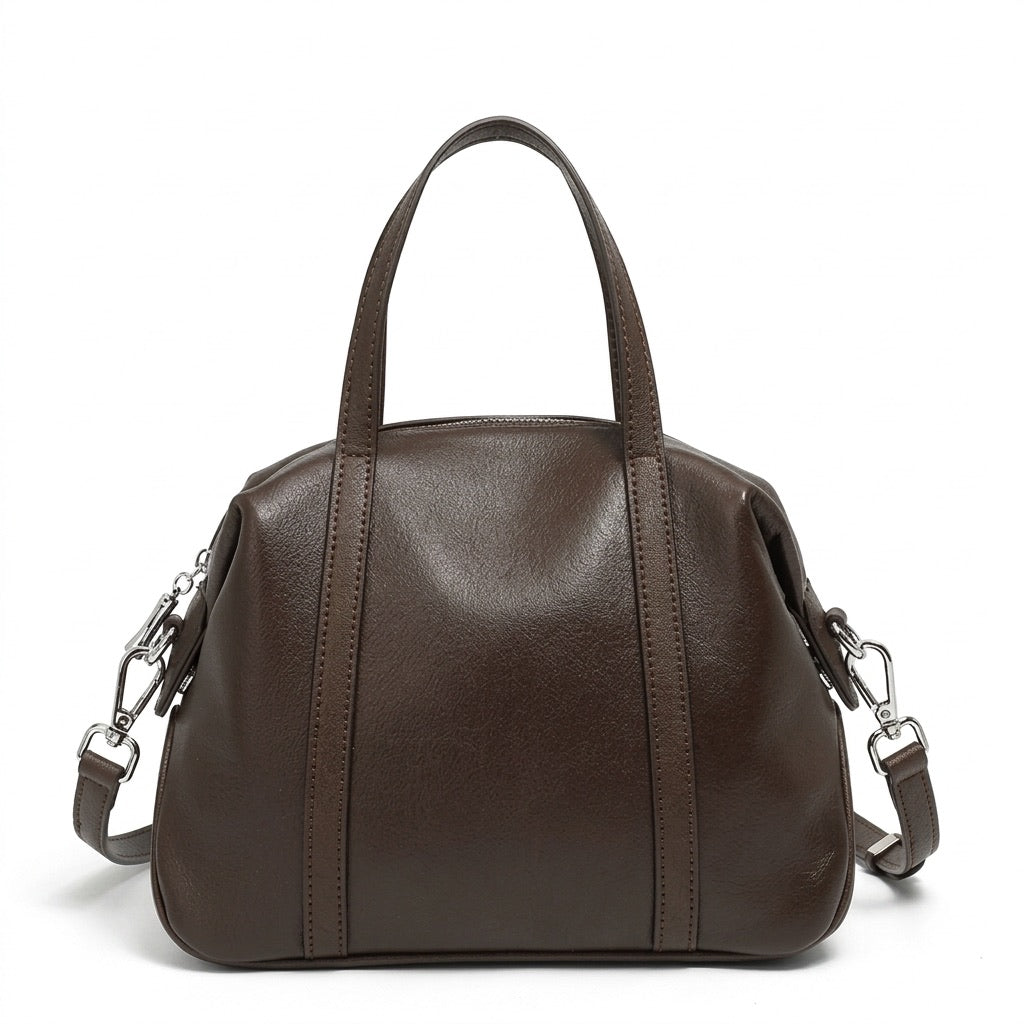 Women’s Genuine Leather Boston Pillow Bag